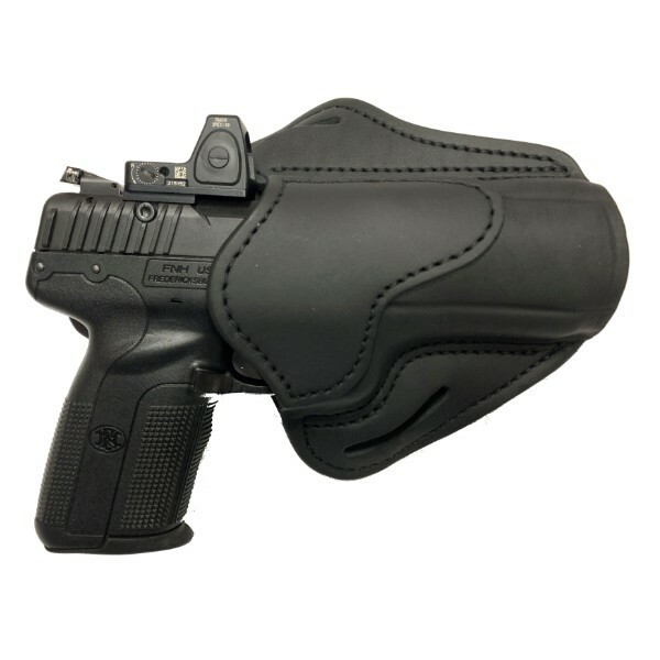 Five-seveN® Compatible Optic Ready Leather Belt Holster